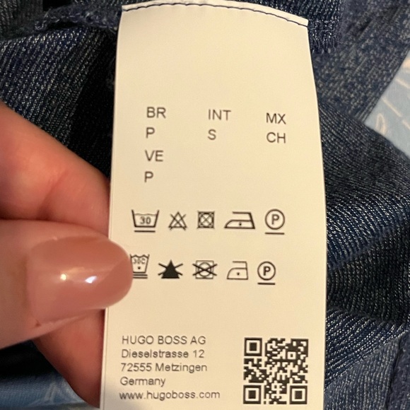 Hugo Boss Polo Shirt, Heather Blue, NWOT - Picture 3 of 5